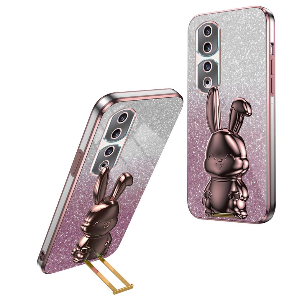 For Honor 90 Pro Case Cute Rabbit Shockproof Kickstand Phone Cover