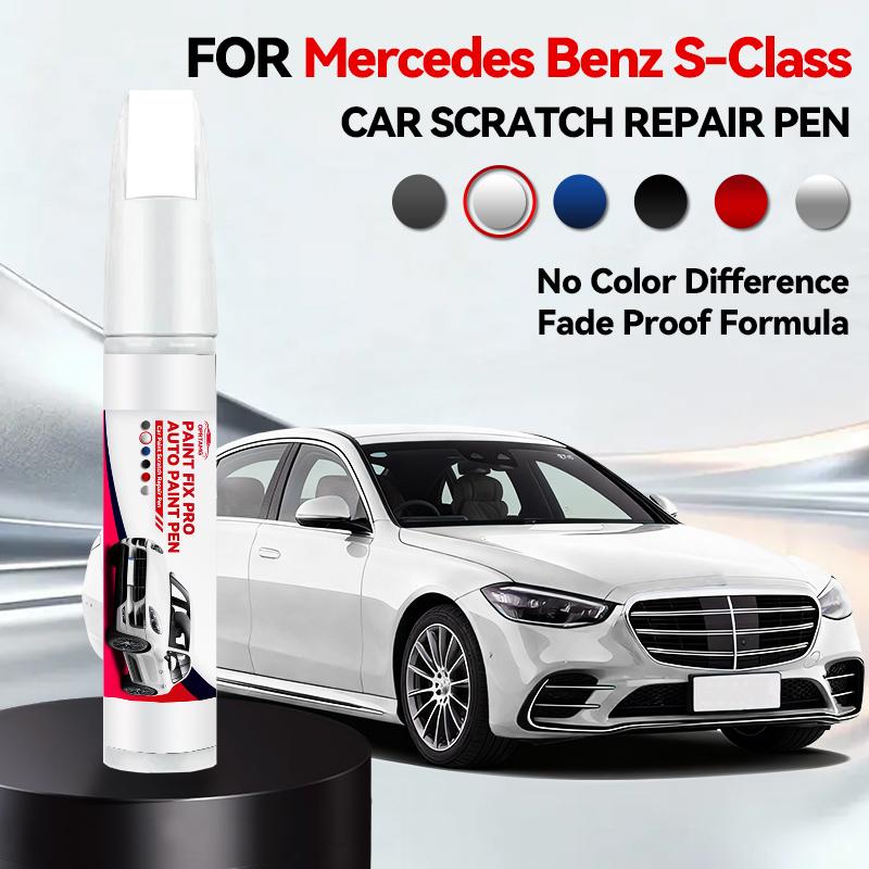 For Mercedes Benz S-Class 1972-2025 W221 W222 W223 Paint Repair Pen Touch Up Scratch Remover DIY Auto Accessories Black White