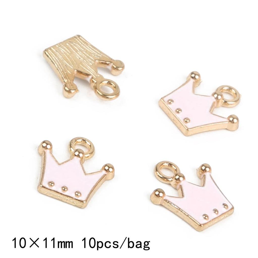 9-12Pcs Multi-Styles Starfish Shell Conch Crown Enamel Charms Pendant For Jewelry Making DIY Bracelet Necklace