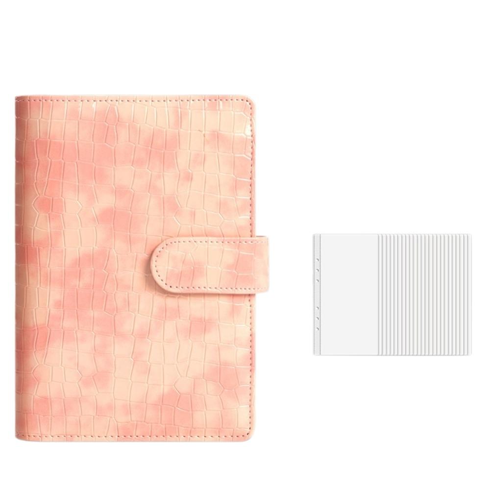 Faux Leather Savings Challenges Book Marbling/Leopard Print Mini Budget Binder Save Money