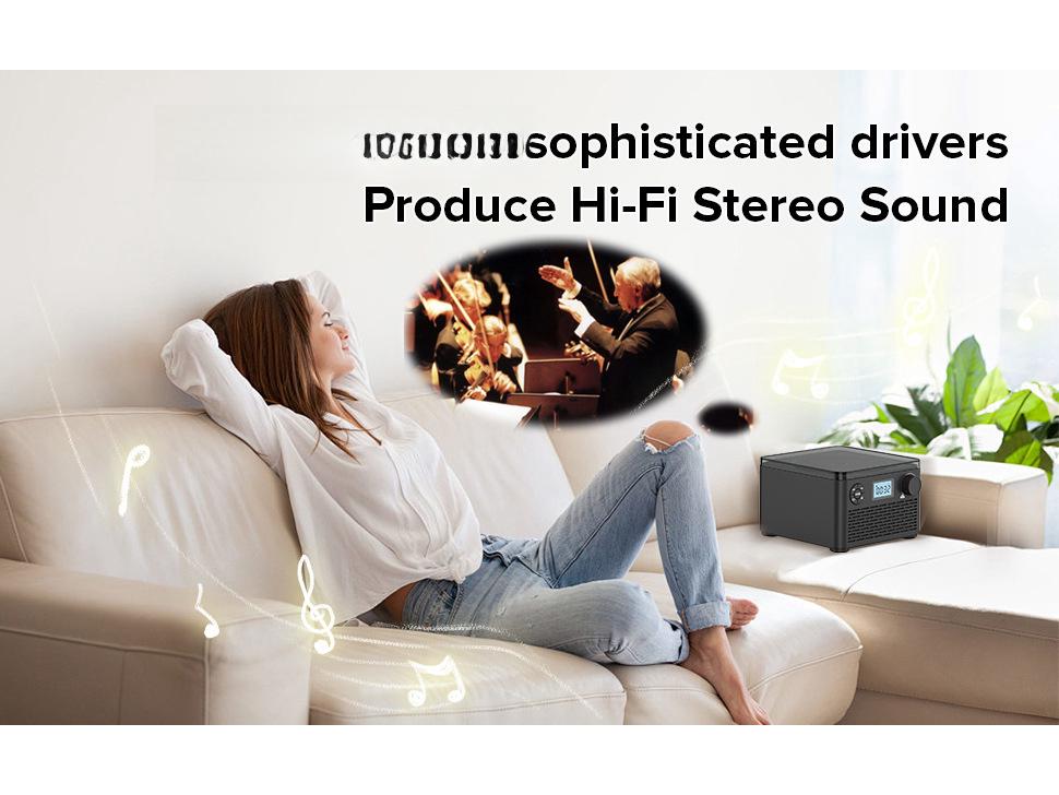 Ретро Bluetooth CD-плеер с FM-радио для дома
