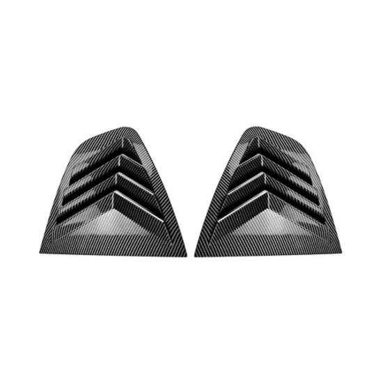For Alfa Romeo Giulia 2015 2016 2017-2024 ABS Plastic Rear Window Quarter Louver Cover Side Vent Trim Car Adhesive Accessories