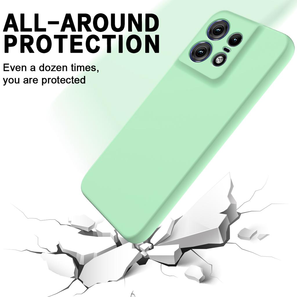 For Motorola MOTO Edge 50 Pro Liquid Silicone Phone Case Shockproof Bumper Soft Back Cover for MOTO G14 G24 G34 G04