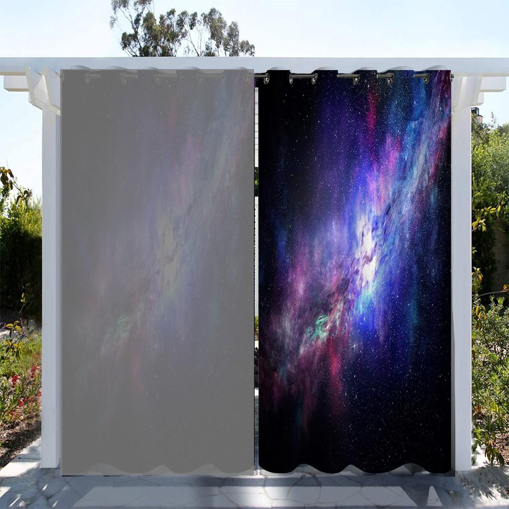 1 шт. Звездное сияние, водонепроницаемая наружная штора, светофильтрующая полиэстеровая садовая драпировка для патио, крыльца, беседки, декора, включающего крючок