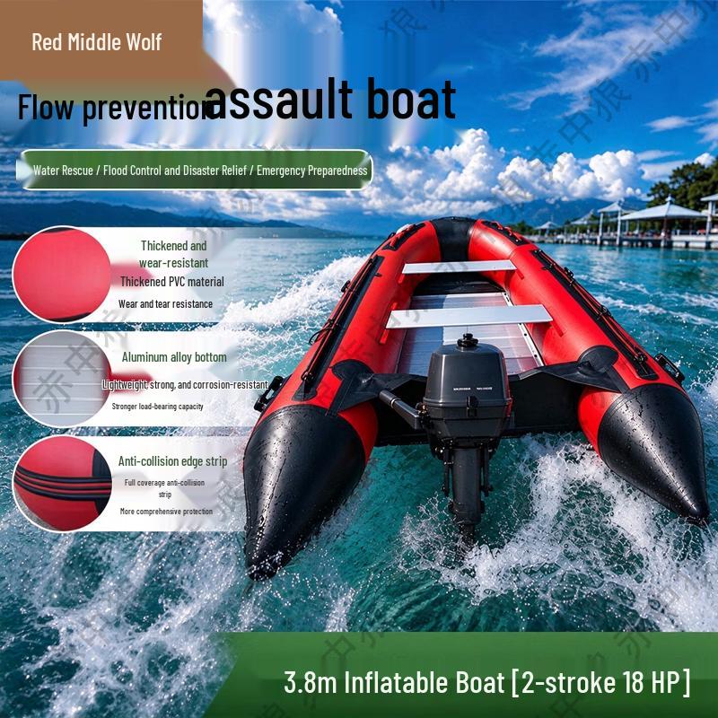 Chizhonglang Heavy-Duty Aluminum Floor Inflatable Speedboat