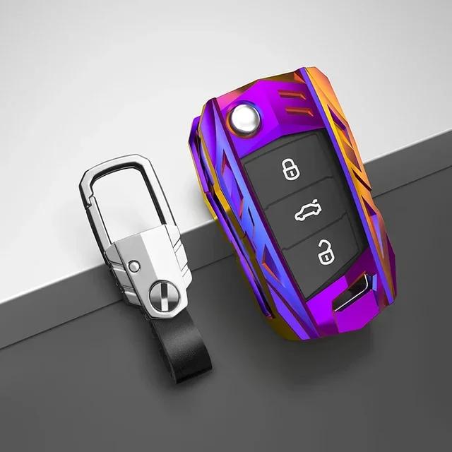 Чехол для ключа автомобиля для Volkswagen Vw Golf 7 Gti Mk7 R Touran Skoda Octavia 3 Superb Karoq Kodiaq Seat Leon Mk3 Ateca Аксессуары