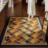 Retro Style Door Mat Entrance Dustproof Stain Resistant Easy Clean Cuttable Non Slip