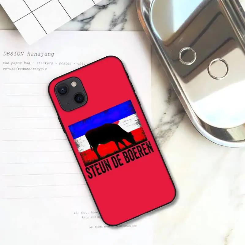 Чехол для телефона No Farmers No Food Trots Op De Boer для iPhone 11 12 Mini 13 14 Pro XS Max X 8 7 6s Plus 5 SE XR Shell