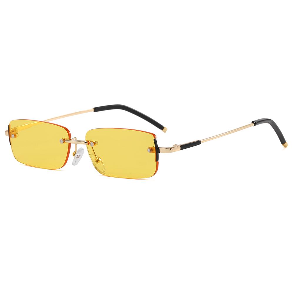 Superhot Eyewear 27369 Fashion 2026 Vintage Y2K Rimless Rectangle Sunglasses for Men and Women
