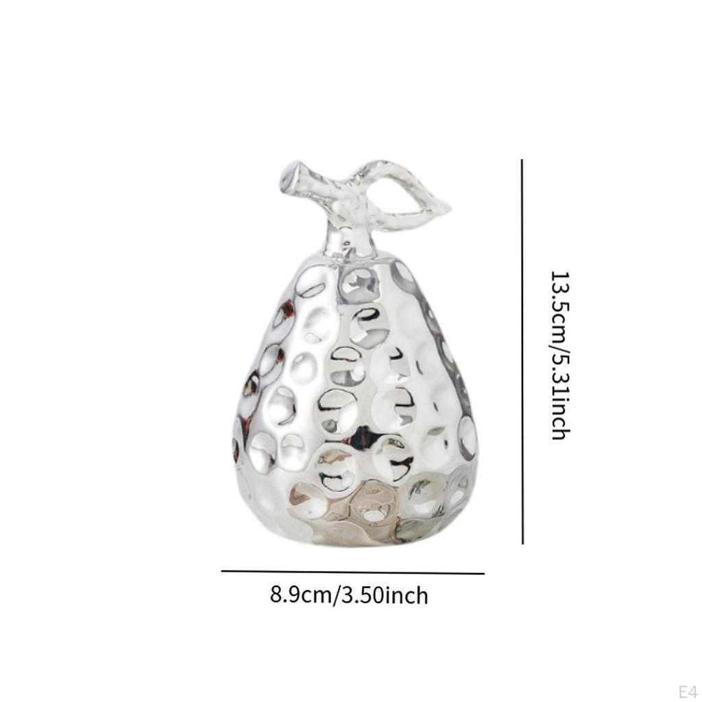 Ceramic Figurine Pearl Statue Artwork Gift Crafts Decoration Ornament Fruit Sculpture for Office