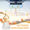 Автомобильный освежитель воздуха автомобильный парфюм клип диффузор эфирного масла вентиляционное отверстие пустая стеклянная бутылка украшение ароматерапия стеклянная бутылка 1 шт.