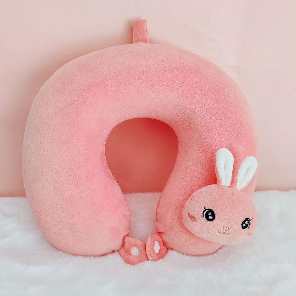 Stitch Cartoon U Neck Pillow Memory Foam Travel Cushion For Office Napping