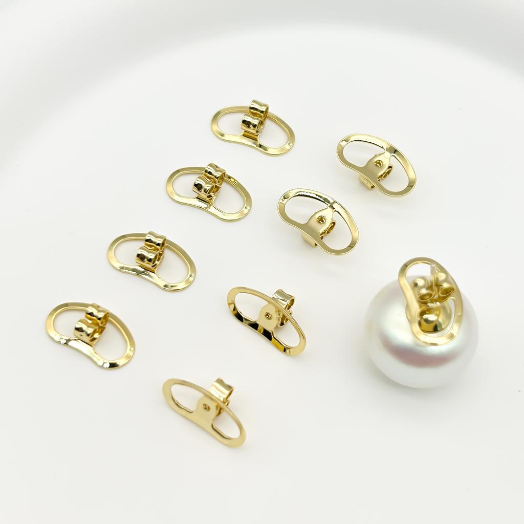 4 шт. Большие подъемные металлические фиксаторы для сережек, подкладки для проколотых ушей, сменные фиксаторы для женщин и девочек