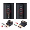 VCE HDMI Connector 90 Degrees 270 Degrees Set Conversion Adapter HDMI Extension 4K Male To Female HDMI Cable Direction Change TV Stick Compatible Gold