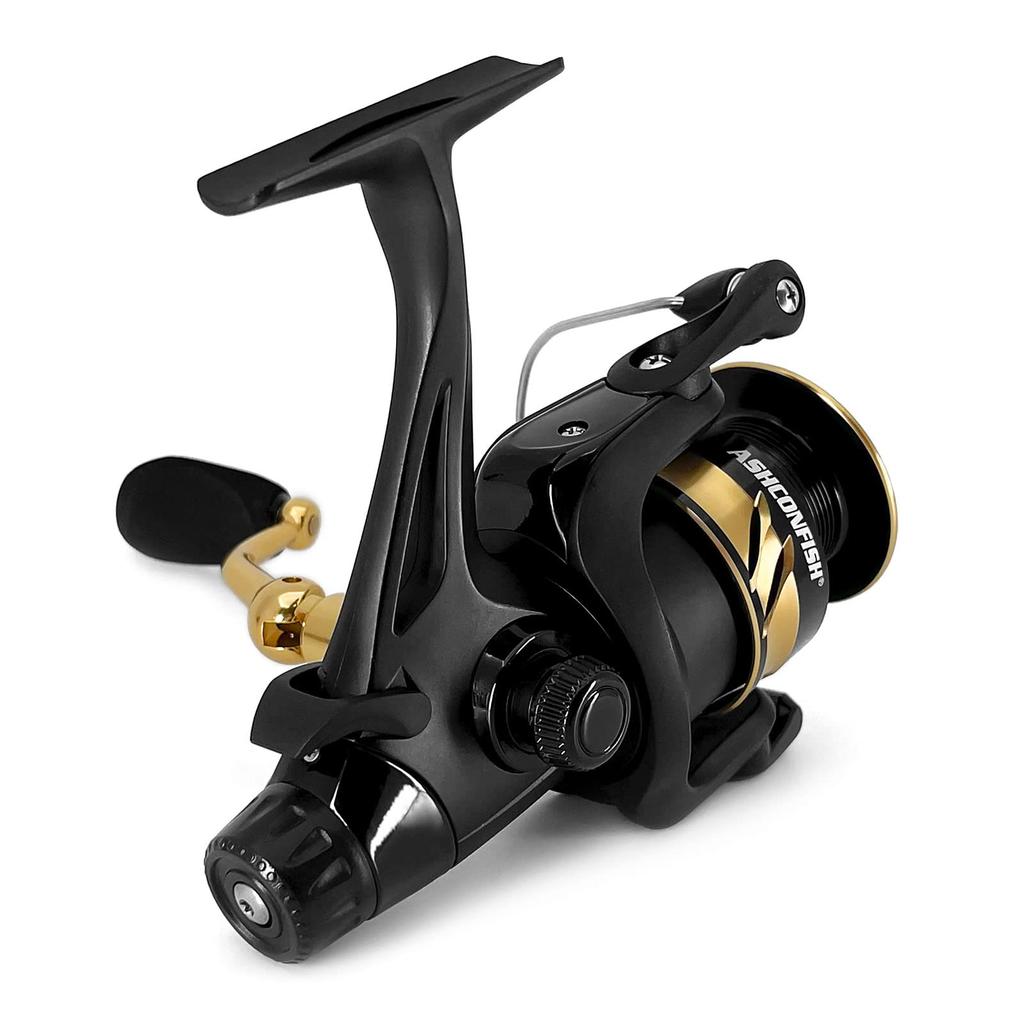 Ashconfish Двойной тормоз Спиннинг Левая и правая сменная ручка Прочный для дальних лунок Пресноводная морская рыбалка 4000 5000 4000b 5000b Катушка, Катушка,