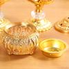 Creative Golden Metal Arabic Style Hollow Tower Incense Burner Incense Burner Craft Ornament Home Hotel Decoration