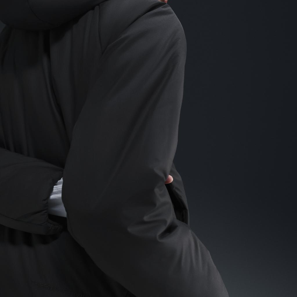 Nike Куртка Therma-FIT ACG Rope De Dope для активного отдыха, повседневная, на молнии, с капюшоном, женские куртки, цвет черный, горный-белый FV7336-010