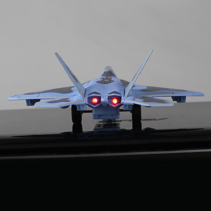 Игрушка F22 Сплав Истребитель Авиация Военный Самолет Игрушка Подарок со Звуком и Светом
