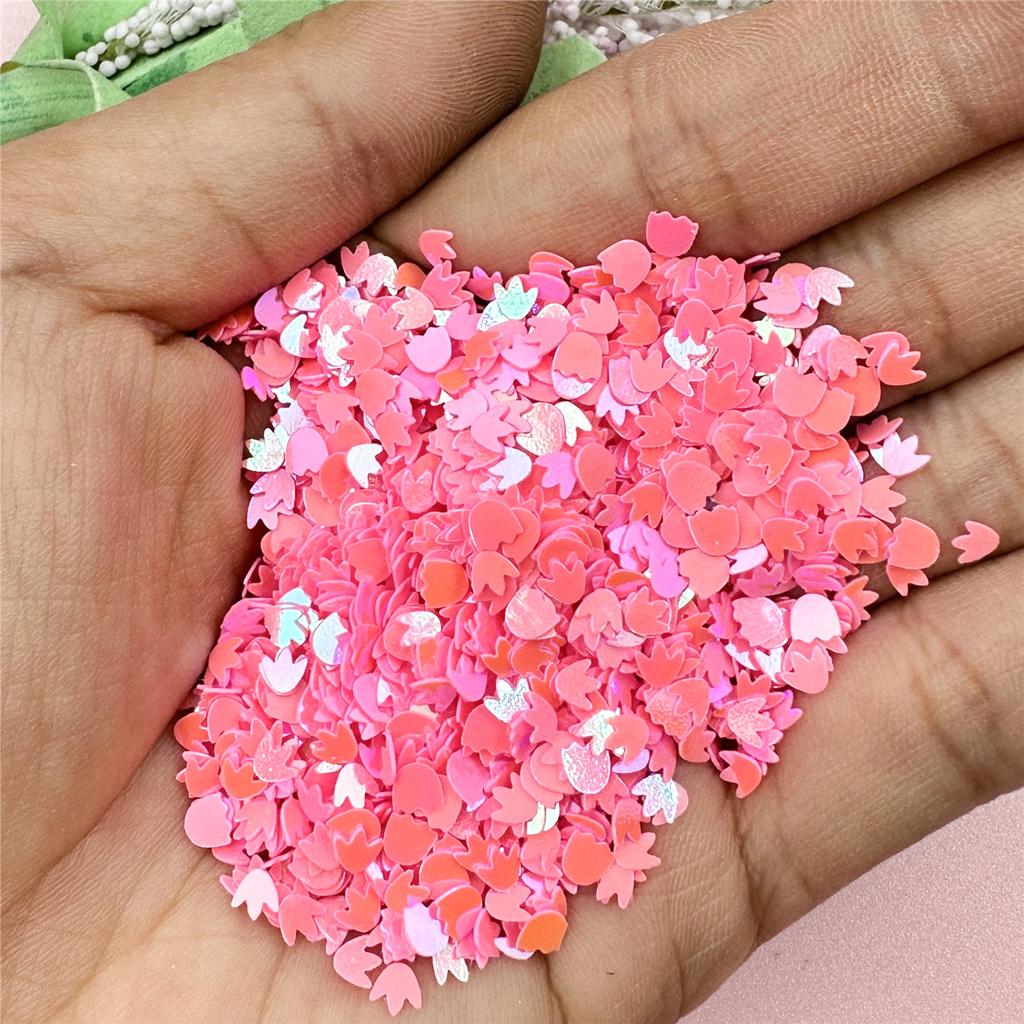 Hanmade Hollow Out Cute PVC Sequins Fashion 1000Pcs Resin Sequins Little Feet with 3.3*3.2mm DIY Acrylic Decorative Sequins