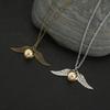 Deathly Hallows Snitch Gold Necklace Snitch Necklace