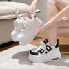 Platform White Shoes Women's Shoes Spring and Autumn New Versatile Popular Panda Shoes Thin Niche Casual Muffin Shoes