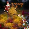 Yousheng Christmas Santa Solar Kettle Lights Garden Lawn Decorative Lights Waterproof Watering Can String Light Metal Santa Ground Lamp for Outdoor