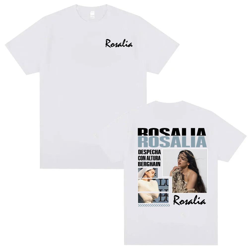 Singer Rosalia LUX New Album Tour Merch Tshirts Men Women Clothing Fashion Summer T Shirt High Quality Casual ONeck Tshirt