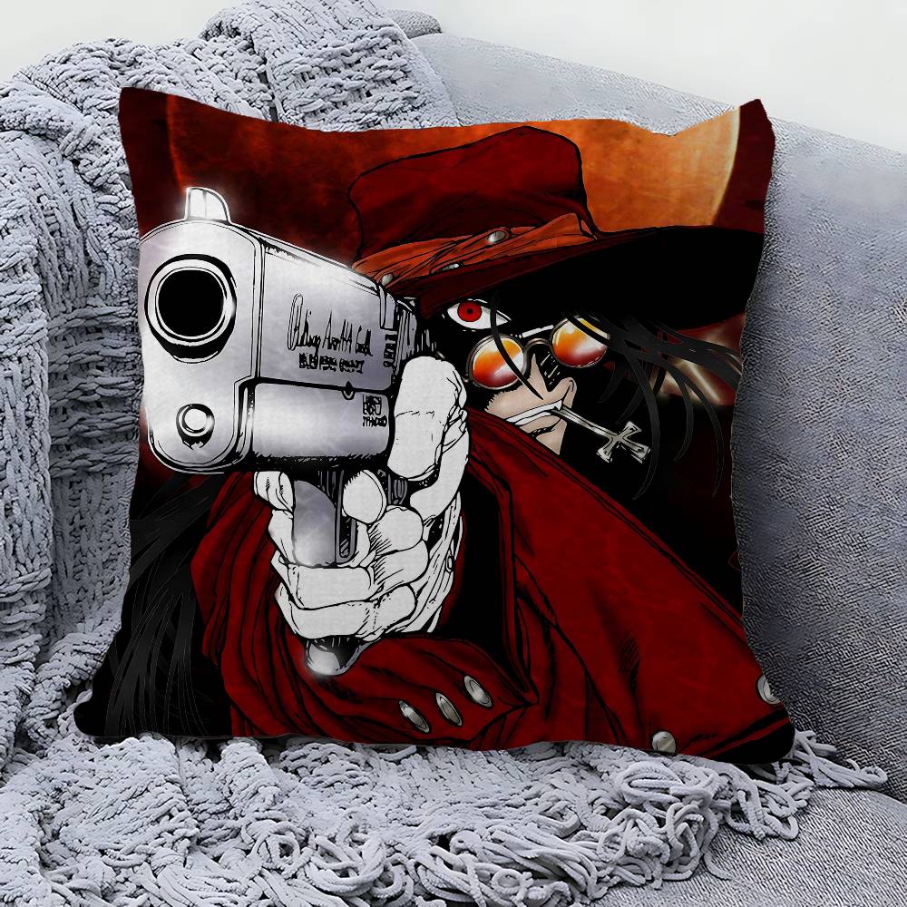 H-HellsingS Anime Pillow Gifts Home Office Furnishings Bedroom Sofa Car Cushion Cover case 45x45cm