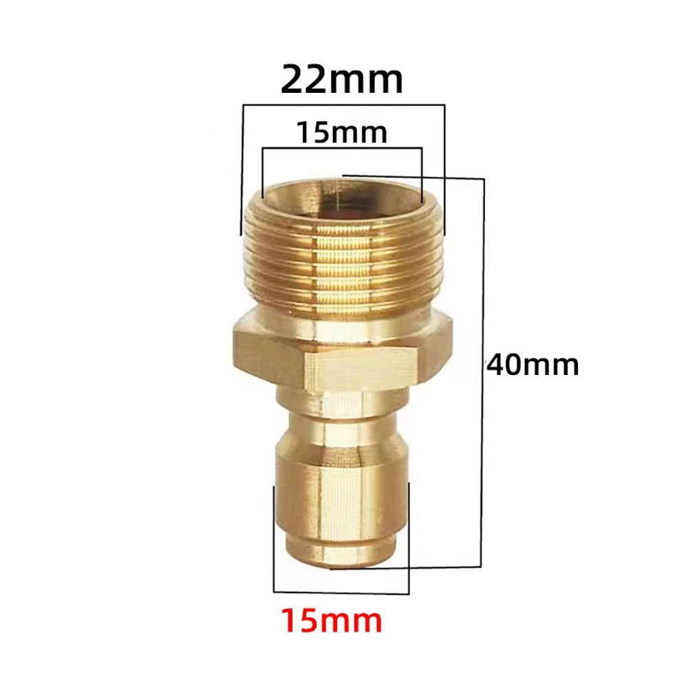1Set 3/8 M22 Hose Coupler Quick Connect Kits Water Outlet Set Durable Pipe Joint