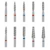 Алмазные насадки для ногтей Tornado Flame Сверло для кутикулы Маникюрный резак Роторный бор Аксессуары для дрелей Спиральные фрезы для полировки ногтей Инструмент
