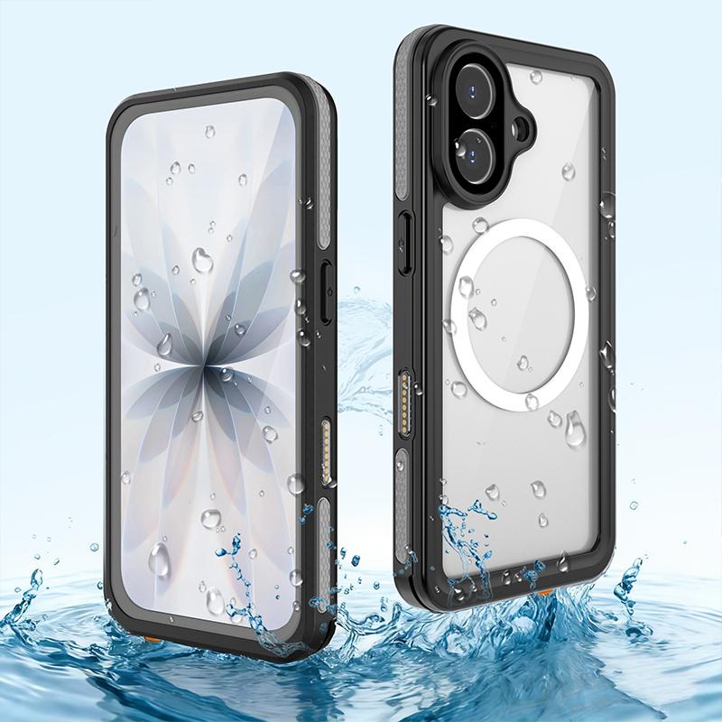 For iPhone 17 Pro Max / 17 Pro / 17 Waterproof IP68 Underwater Diving Swimming Shockproof Full Body sealed Shell Case