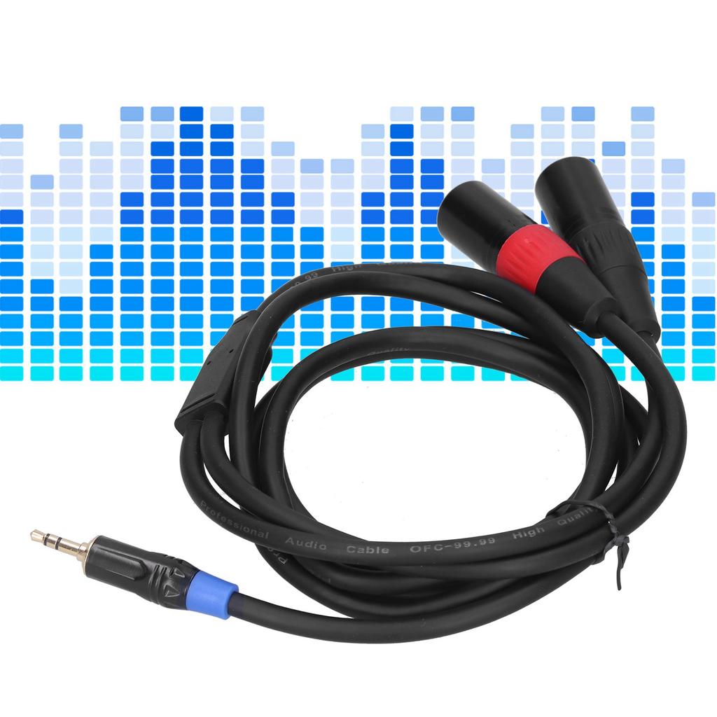 3,5 мм стерео штекер на двойной 2 XLR штекерный разъем Аудио конвертер адаптер кабель шнур