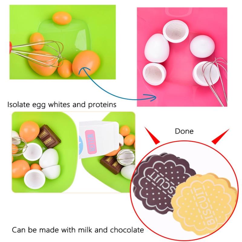 6 шт. Набор деревянных искусственных яиц для кухни DIY Игрушка Детское раннее развитие Пищевая игрушка Мини-кухня Декор еды Детские игрушки для ролевых игр