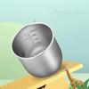 With Scale Stainless Steel Measuring Cup Rustproof Rice Container Cups Baking Container  Laboratory