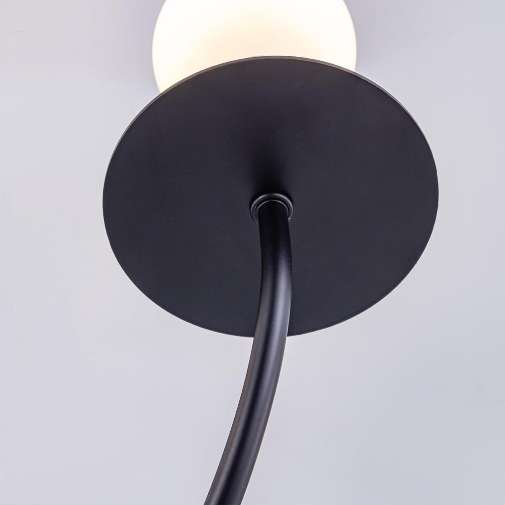 Нордический подвесной светильник Chende, Черная люстра, 6 плафонов, Совместим с LED, E26, Стильный, Ретро, Элегантный, Подвесной светильник для потолка, Черный, Простой,