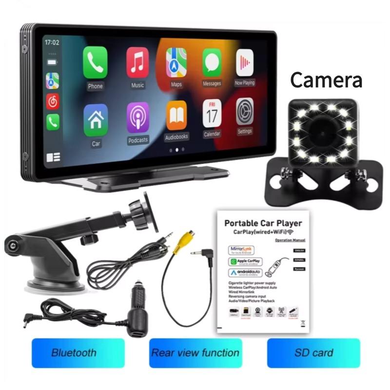 10,26-дюймовый автомобильный MP5-плеер с монитором Carplay и Android Auto GPS MAP Mirror Link Портативный мультимедийный плеер с сенсорным экраном Автомобильное радио Динамики
