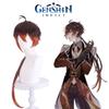 Парик Косплей Чжун Ли из Genshin Impact для Хэллоуина, Карнавала, Вечеринки