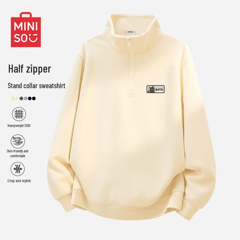 MINISO Мужской свитер с круглым вырезом, плотный