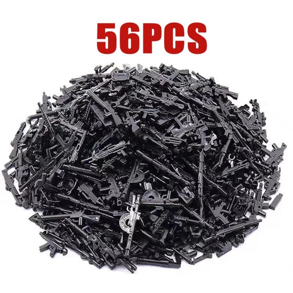 Конструктор Второй мировой войны Военное оружие Полицейский Солдат Фигурка Аксессуары Модель Кирпич Пистолет Пушка Пусковая установка Бункер Аванпост Игрушка X017