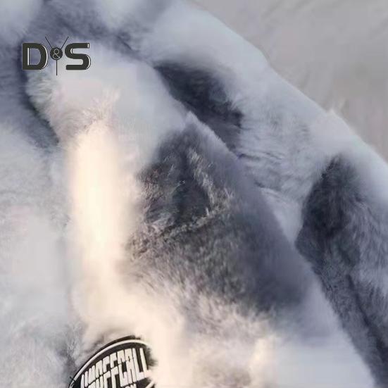 Женская куртка осень-зима, двухсторонняя плюшевая ткань с узором «тай-дай», воротник-стойка, застежка-молния, утолщенное пальто с длинными рукавами, свободное ветрозащитное пальто для поездок на работу