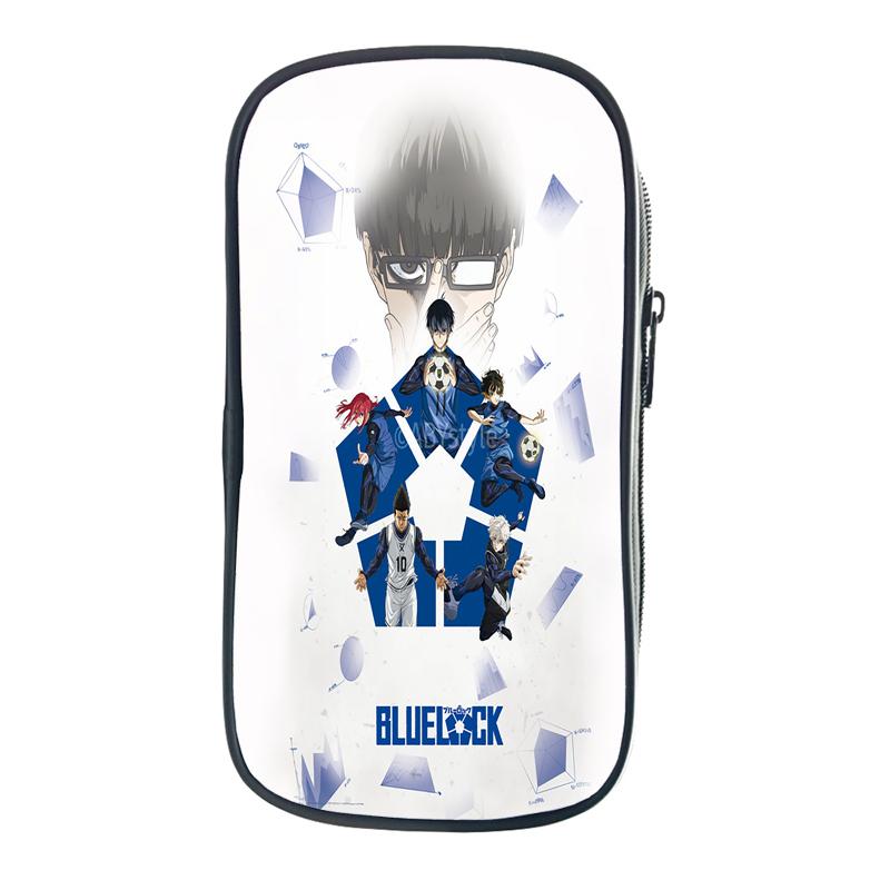 Blue Lock Isagi Yoichi Сумки для хранения Мультфильм Аниме Nagi Seishiro Ручки Сумки для студентов Пенал Кошельки для монет Подарки на день рождения для друзей