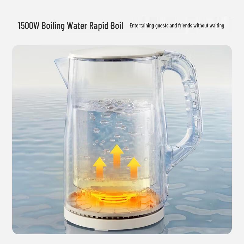 Электрический чайник Supor 1,5 л, двухстенный, из нержавеющей стали, с защитой от ожогов