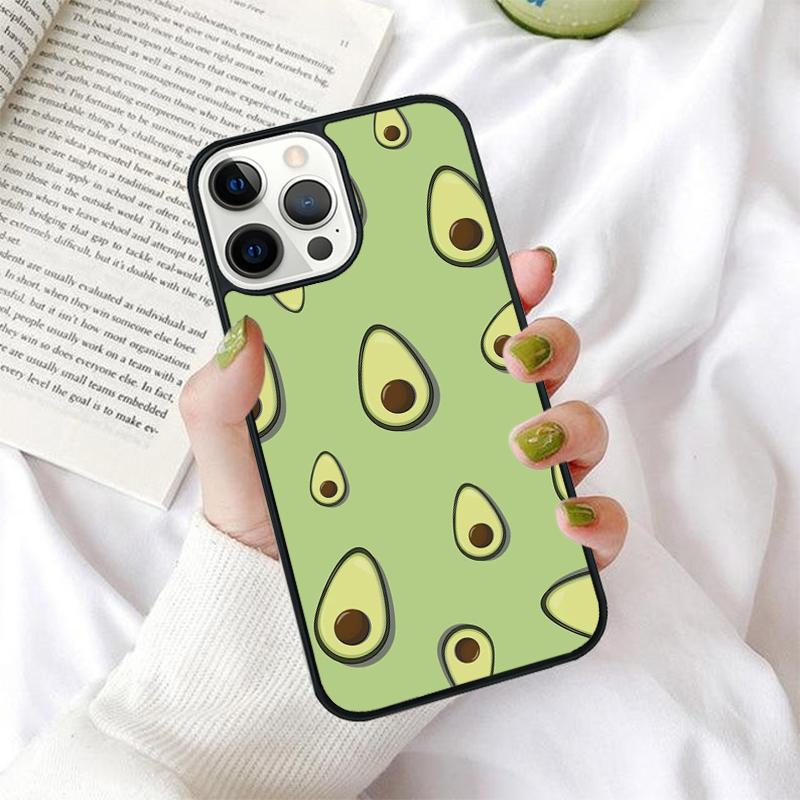 Cute Avocado Phone Case for iPhone 17 Air 16 PRO MAX 15 14 PLUS 12 11 13 Back Cover Fundas Shell coque