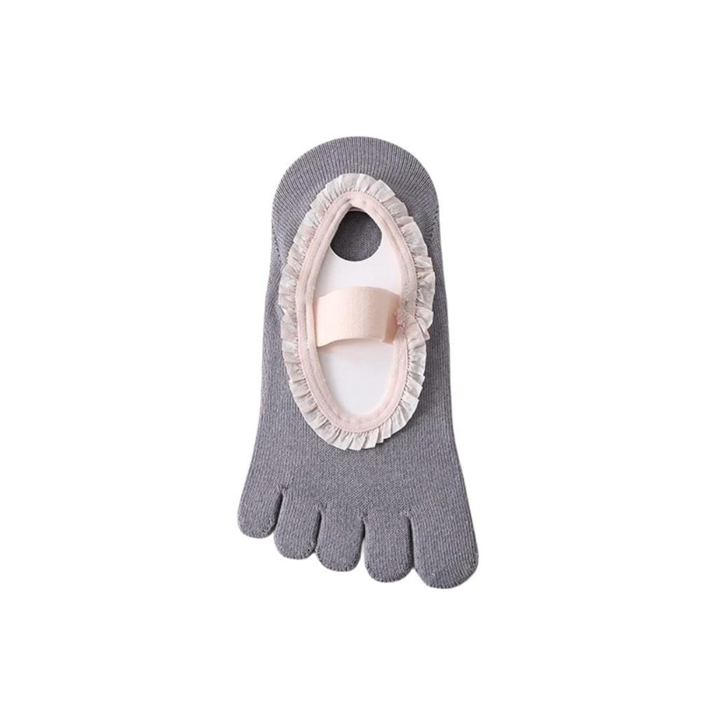 Soft Five Toes Pilates Sock Elastic Boat Socks Breathable Low-Ankle Socks Exercise