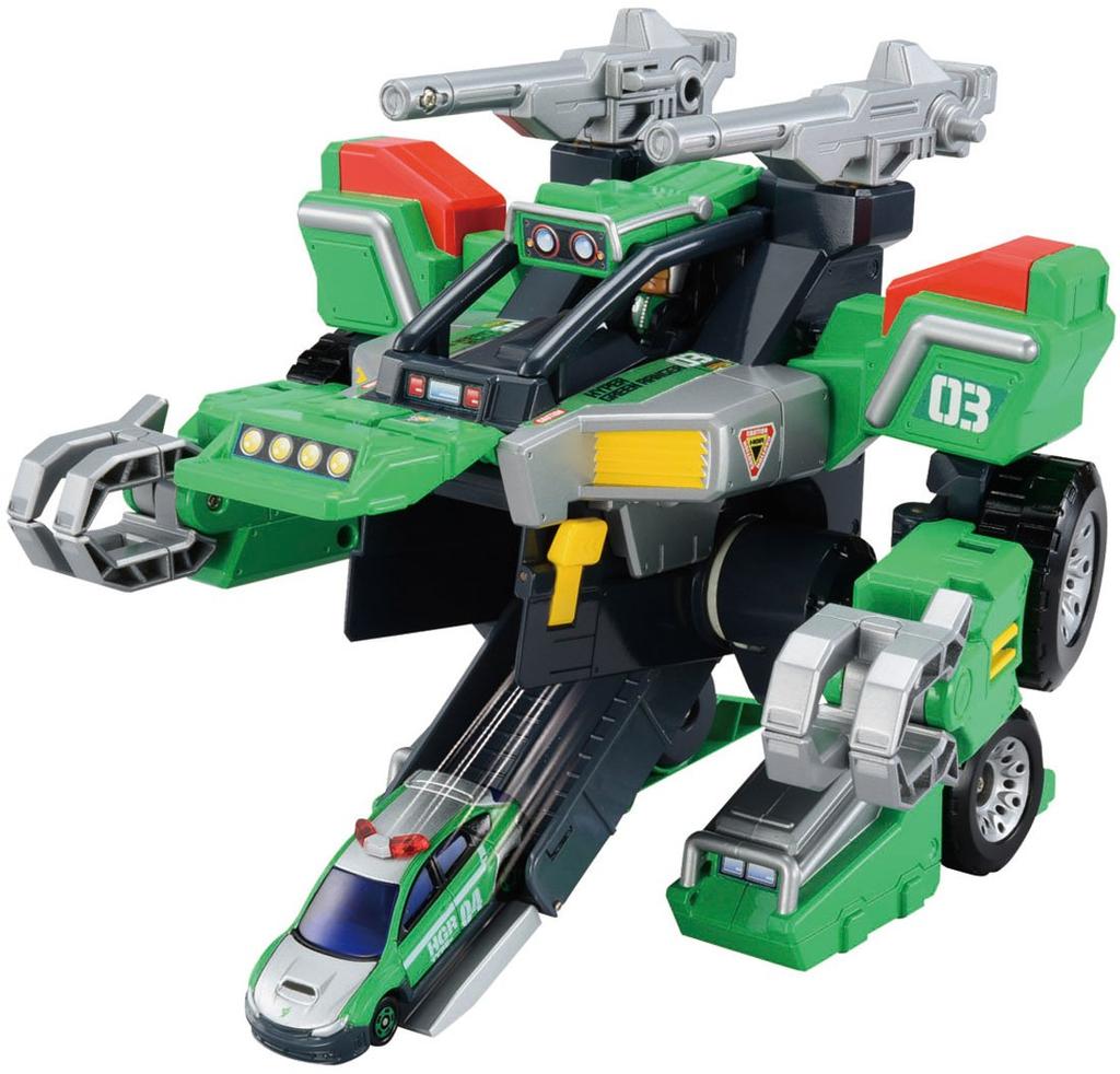 Tomica Hyper Green Ranger 3 Ranger Trailer first edition No. (with bonus)