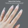420PCS Soft Gel Tips Full Cover Frosted False Nail Tips Press On Fake Nails for Soak Off Nail