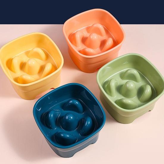 Миска для домашних животных, противоудушающая миска для кошачьей еды, стабильное основание, большая емкость, медленная собака