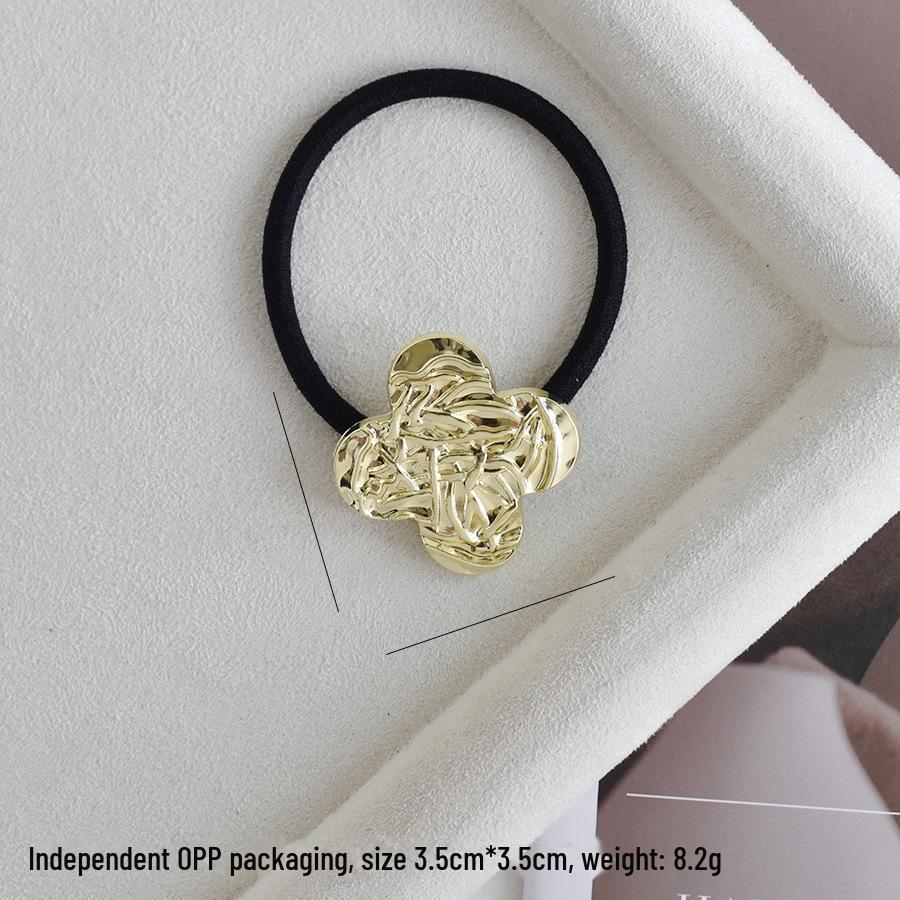 "U-Shaped Alloy Ponytail Headband: High-End, Cold Style, Seamless, Minimalist Hair Ring"