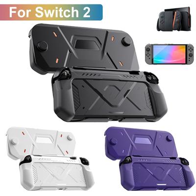 Защитный чехол из ТПУ для Nintendo Switch 2, устойчивый к царапинам, жесткая ПК передняя крышка, эргономичная рукоятка, полностью защитный чехол, аксессуар