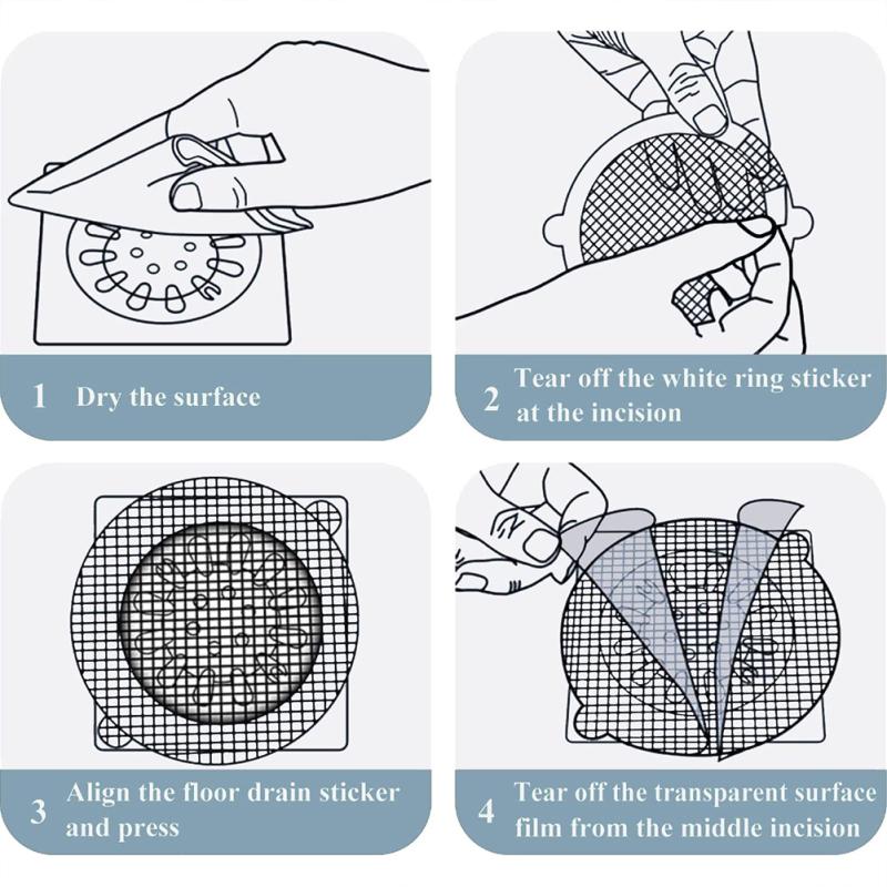Стекловолокно одноразовые кухонные фильтры для раковины сетка наклейки водонепроницаемый клей для слива пола